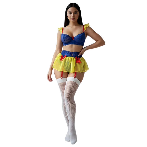Polyester Lingerie Set – White Les Secrets de Léa
