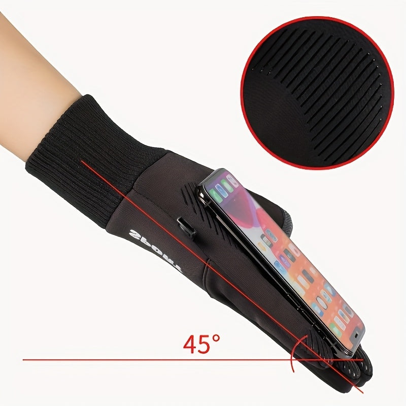 Set Hiver 2 Pièces Cagoule Et Gants Épais Unisexe Noir Pour Sports De Plein Air Et Trajets Quotidiens Chaud Léger by LSDLBoutique.ch