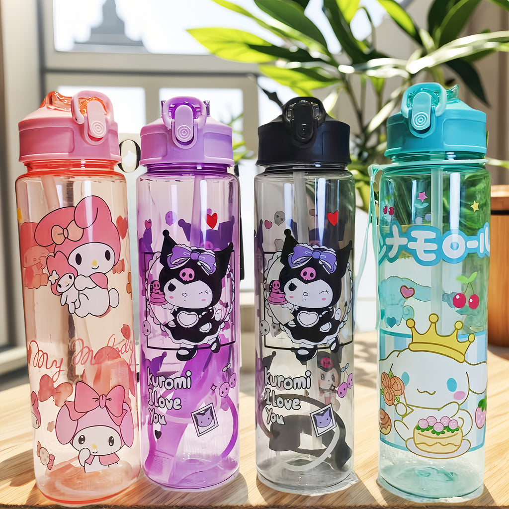 Gourde Sanrio 800 Ml Étanche Avec Couvercle Pop Up Plastique Durable Léger Pour Sport by LSDLBoutique.ch