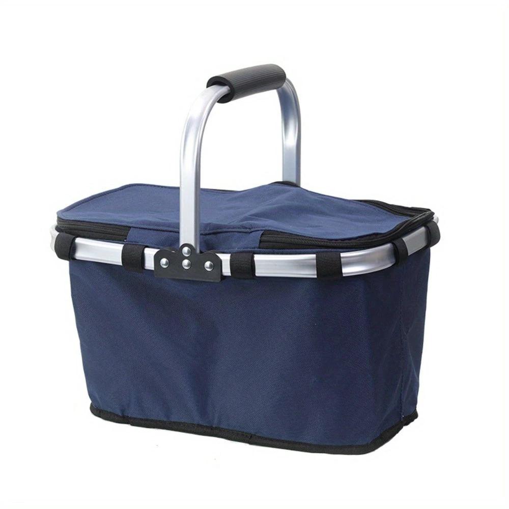 Panier Isotherme Pliant Avec Couvercle Zip Aluminium Oxford
