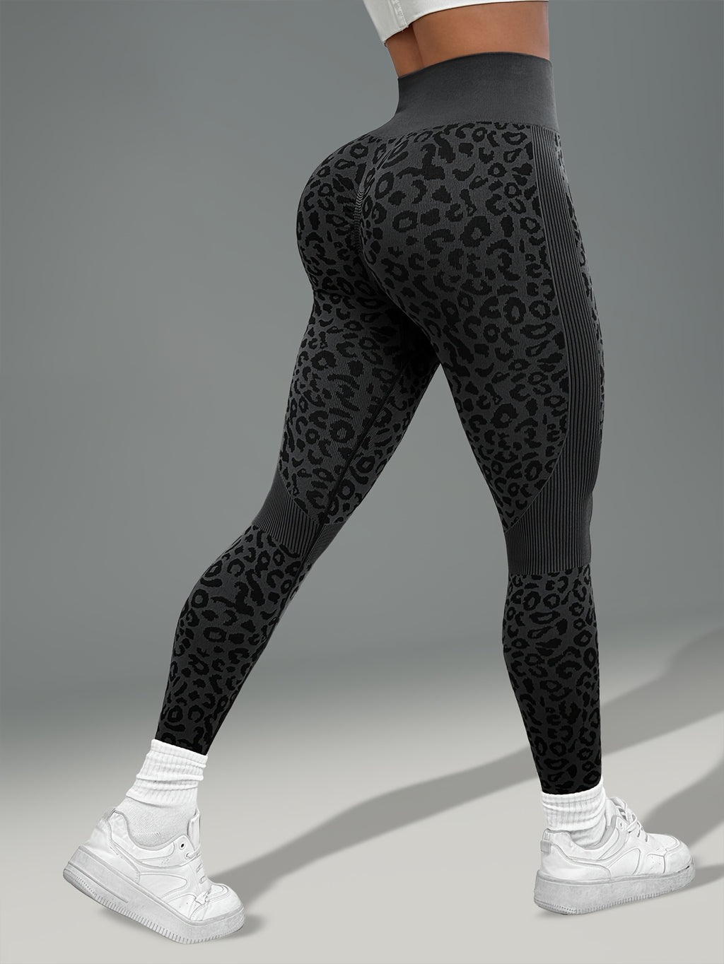 Legging Femme Imprimé Léopard Taille Élastique Antidérapant Stretch Respirant Pour Yoga Et Sport by LSDLBoutique.ch