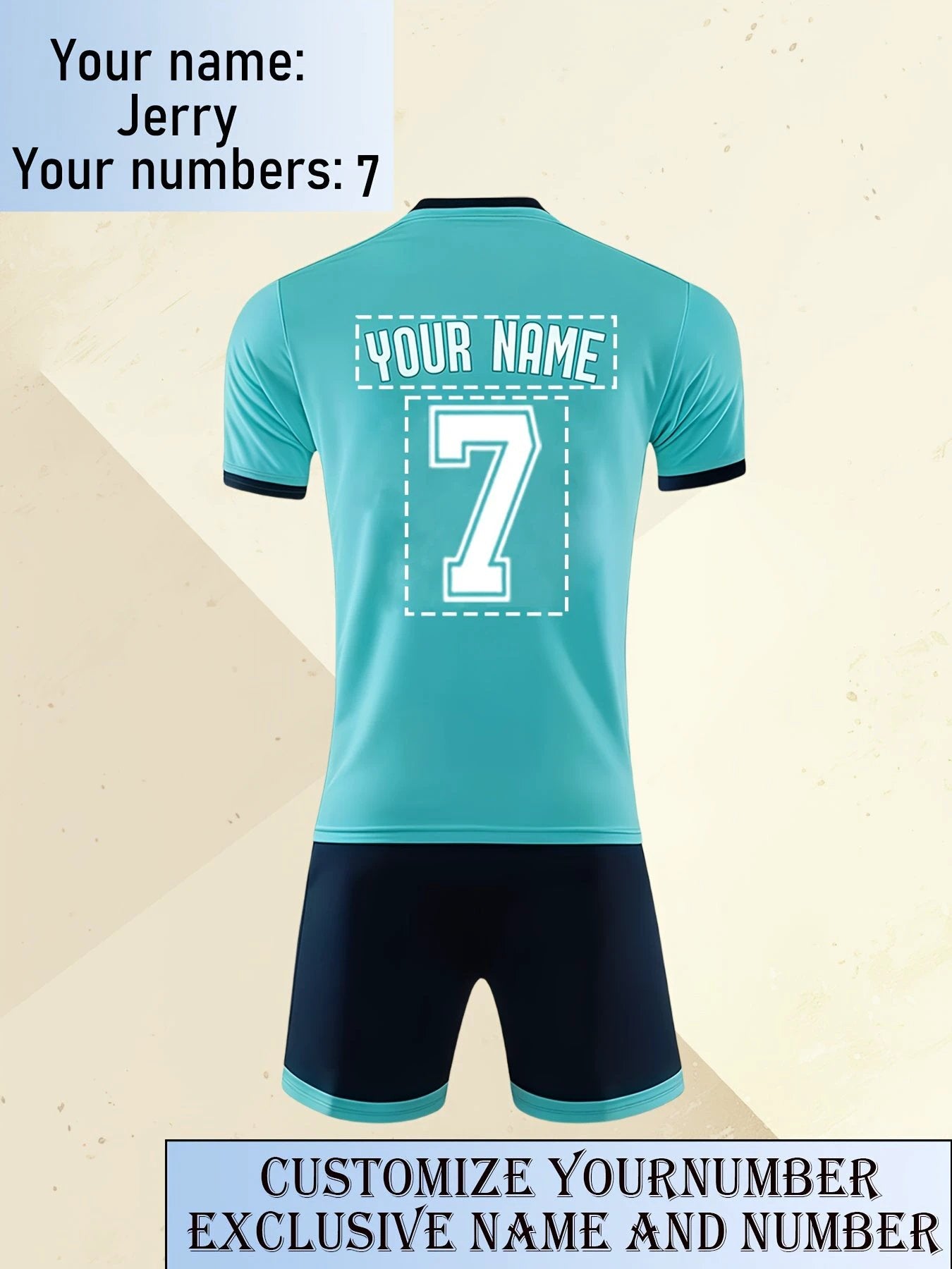 Maillot Football Séchage Rapide Numéros Noms