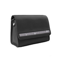 Petit sac à main cuir, cristaux – noir