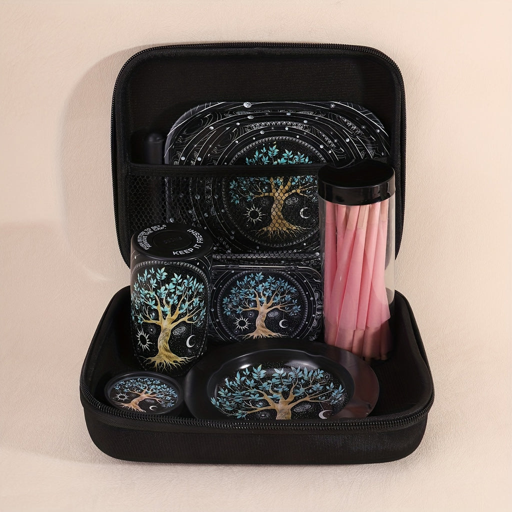 Coffret Fumeur 31pcs : Cones, Grinder, Cendrier, Boîte Métal, Accessoires by LSDLBoutique.ch