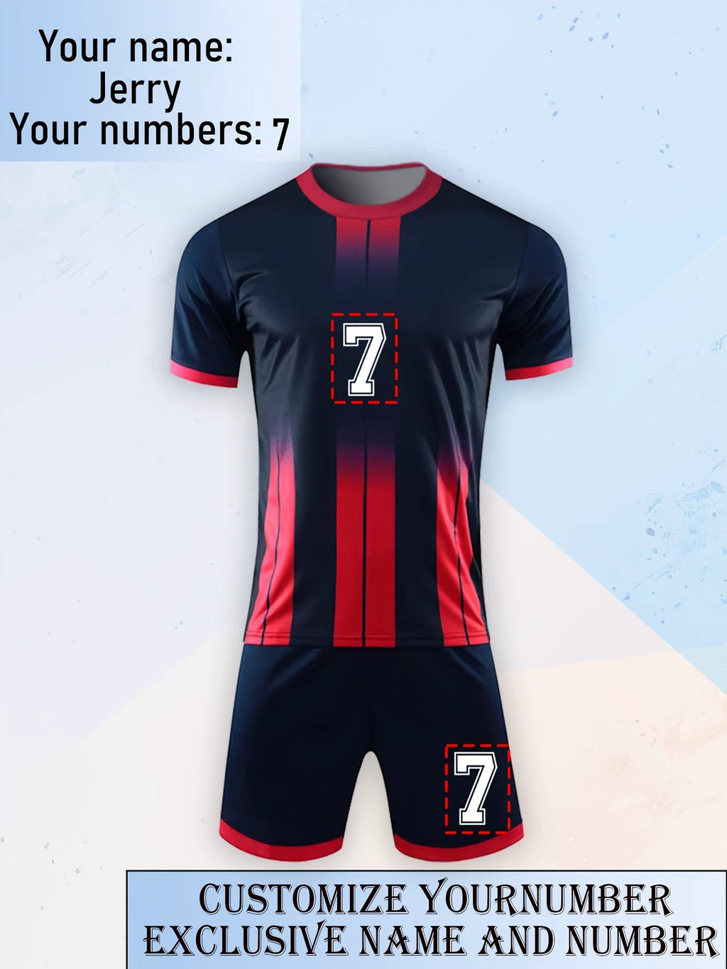 Maillot Football Séchage Rapide Numéros Noms