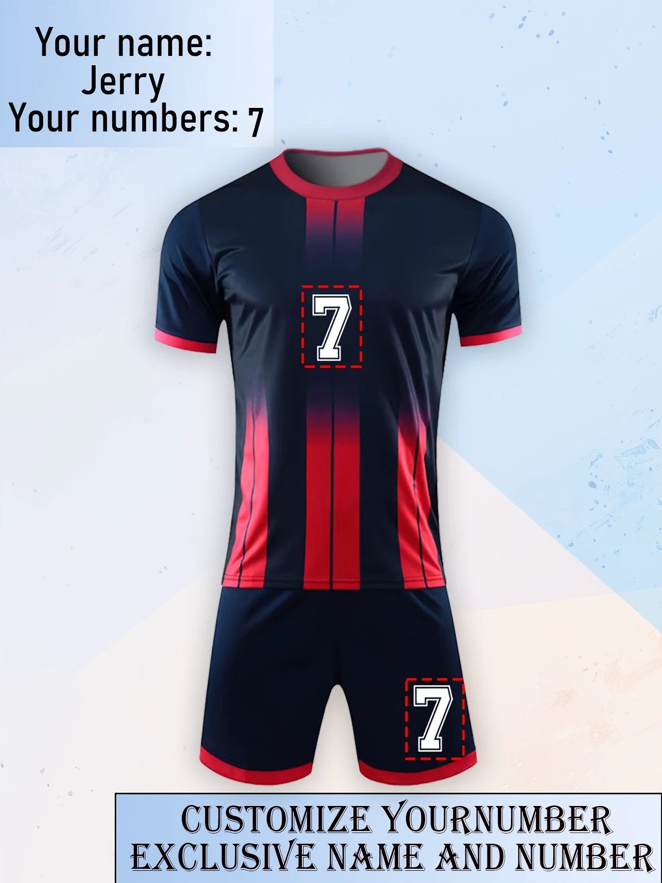 Maillot Football Séchage Rapide Numéros Noms