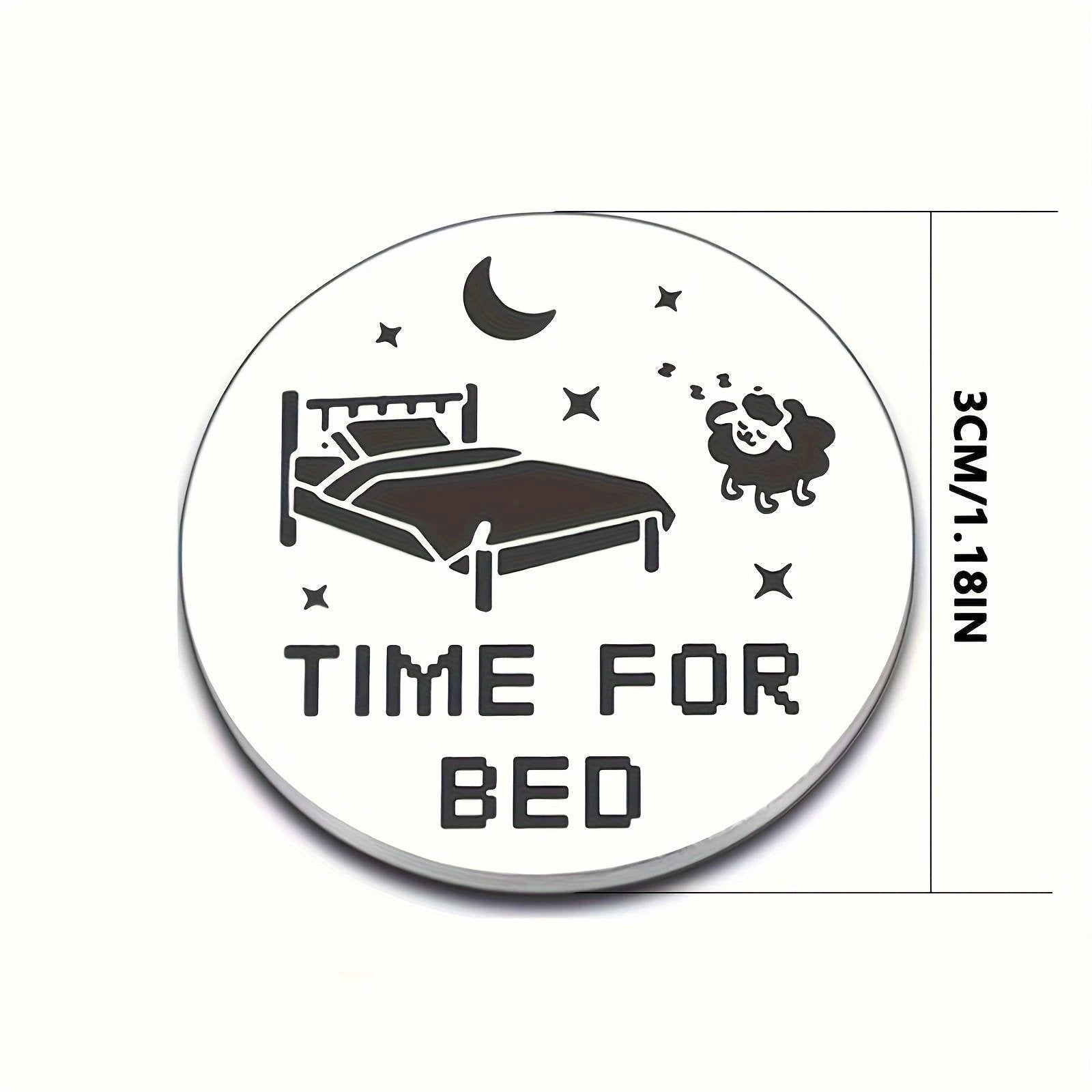 Jeton Décision Humoristique Pour Hommes Time For Bed
