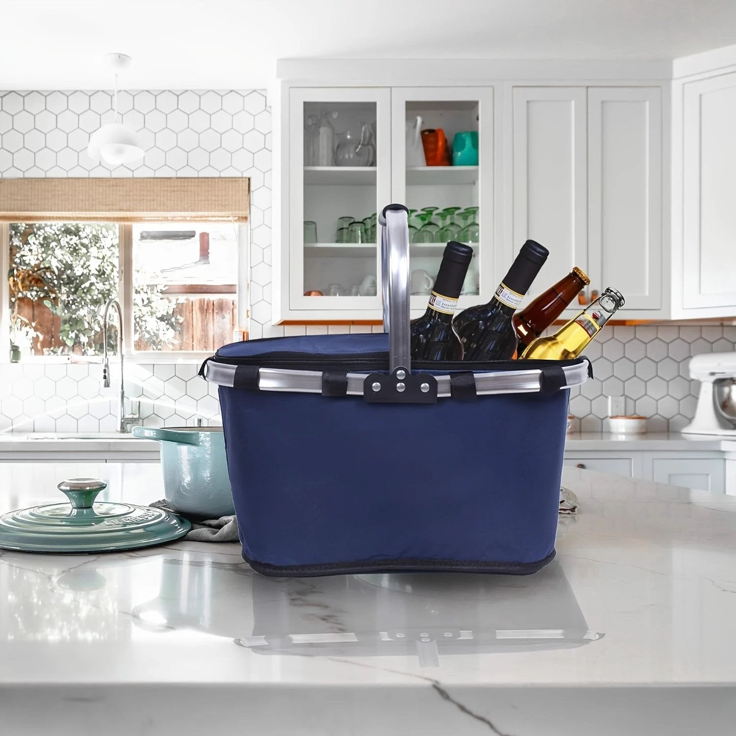 Panier Isotherme Pliant Avec Couvercle Zip Aluminium Oxford