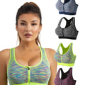 Lot de 4 Brassières de Sport Zippées Pour Femme Bretelles Larges Maintien Fort Coussinets Amovibles by LSDLBoutique.ch