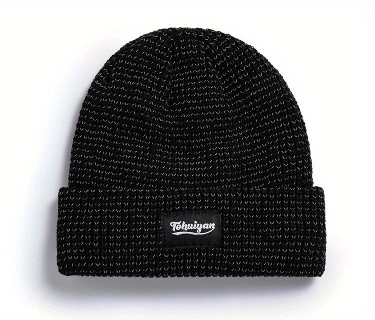 Bonnet Réfléchissant Hiver Unisexe Doublé Polaire Chaud Léger Confort Sécurité Idéal Neige by LSDLBoutique.ch