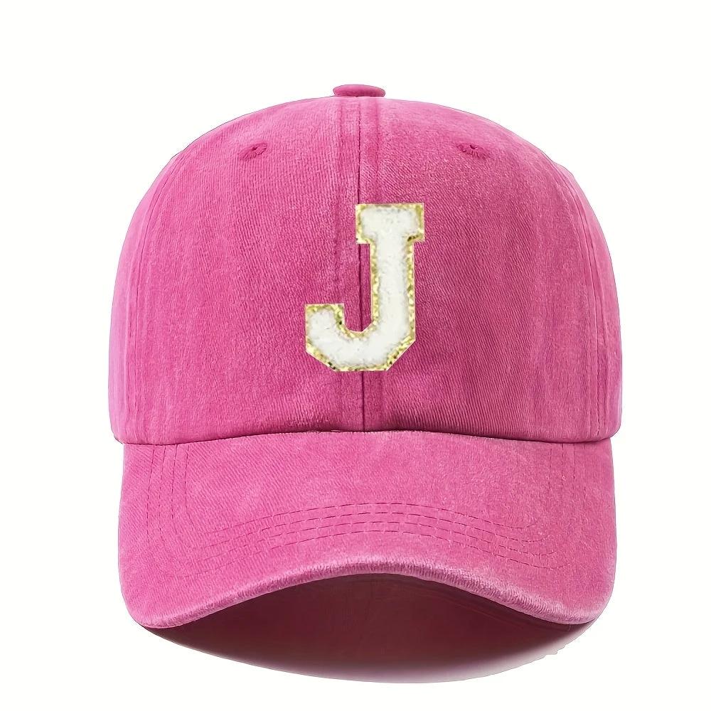 Casquette Vintage Alphabet A Z Rose Dorée Style Y2K Signée LSDLBoutique Pour Chaque Lettre by LSDLBoutique.ch