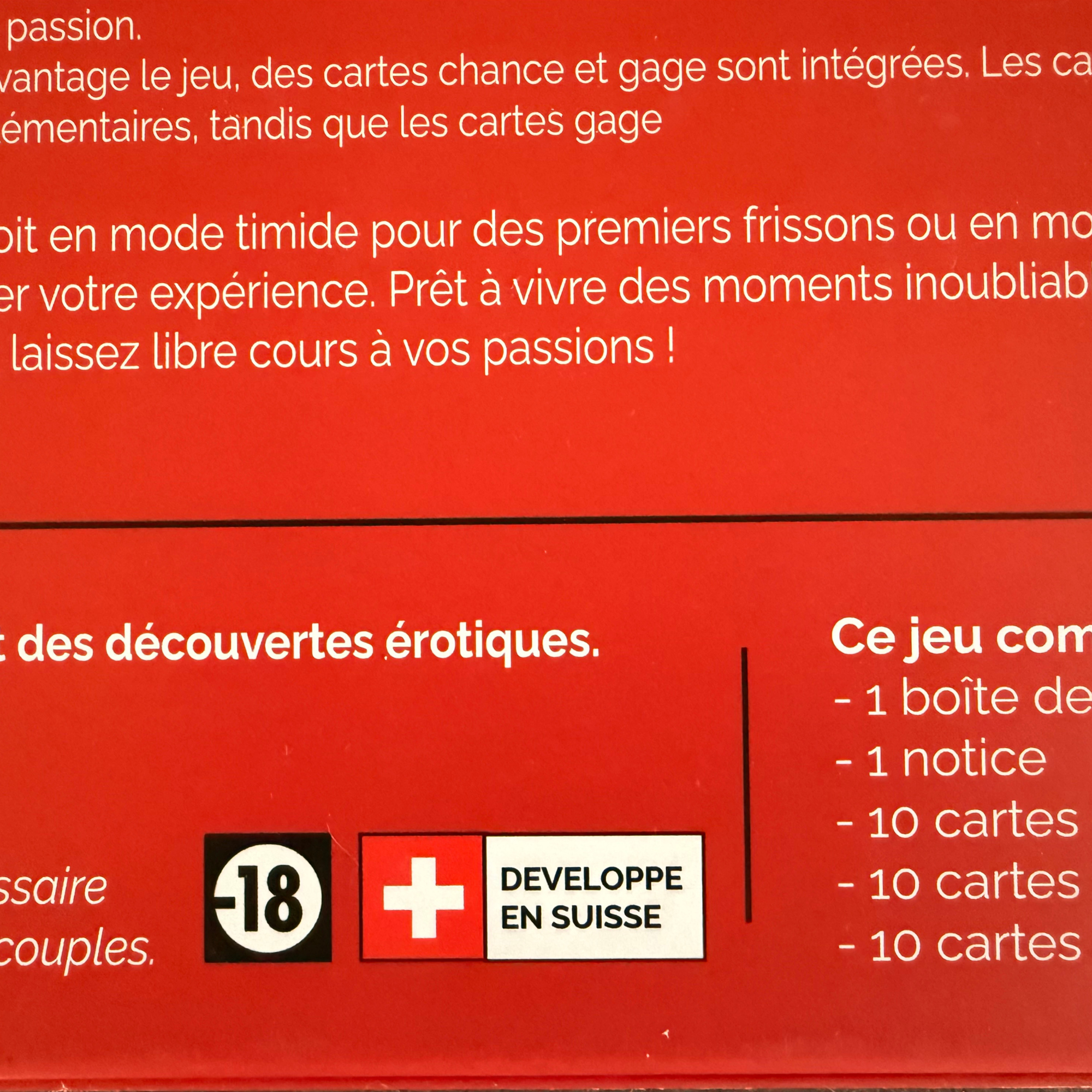 Jeu de cartes intime pour couple – Sextase