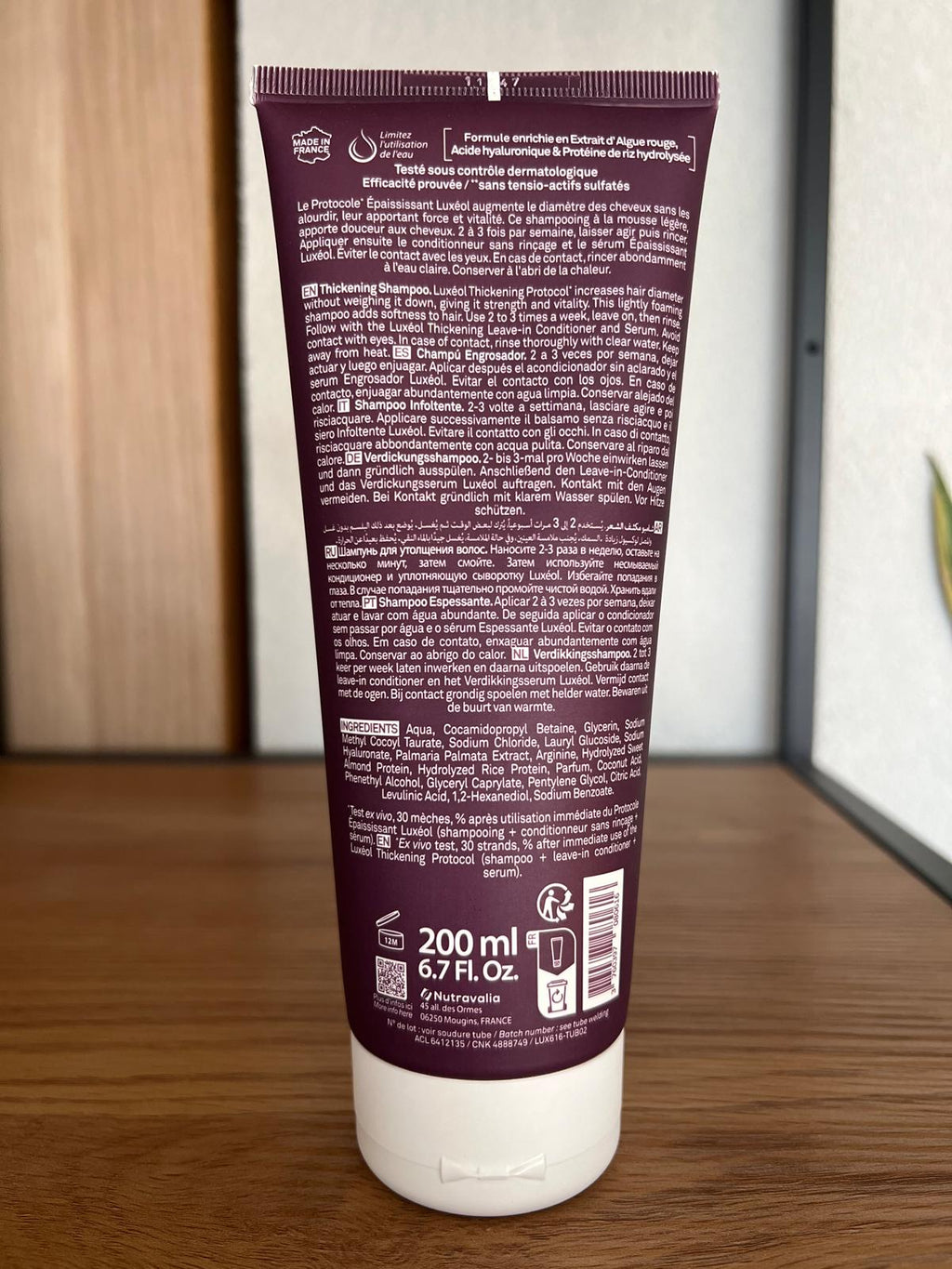 Thickening Shampoo for Fine Hair – Luxéol Thickening Shampoo – 200 ml