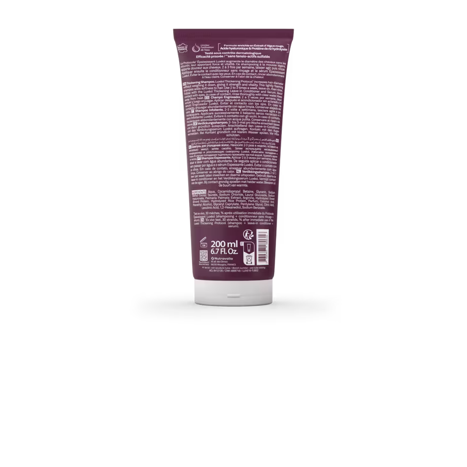 Thickening Shampoo for Fine Hair – Luxéol Thickening Shampoo – 200 ml