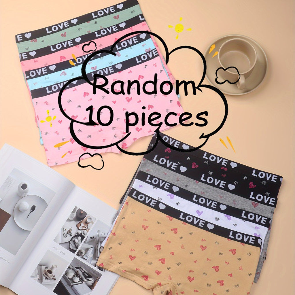 Lot De 10 Boxers Pour Fille Confort Et Liberté De Mouvement Siete Rosa Idéal Pour L Ecole Et La Maison by LSDLBoutique