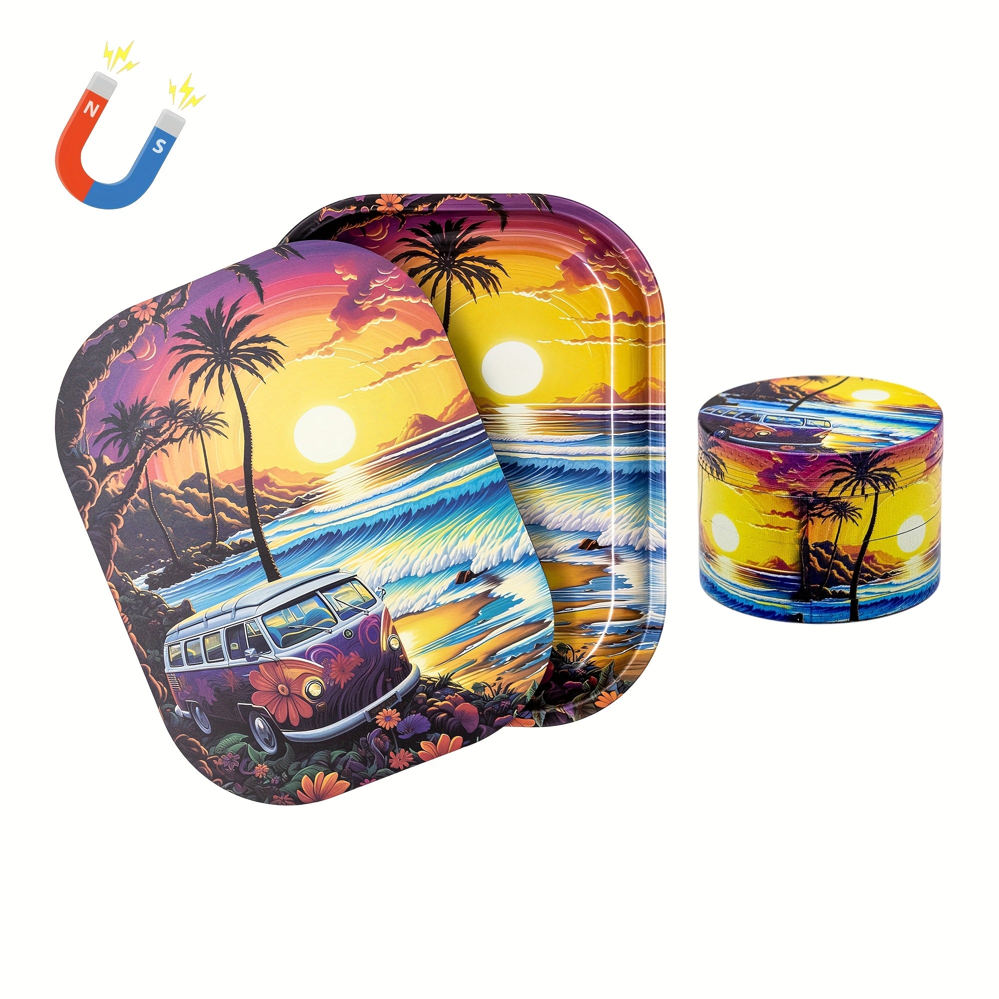 Set Plateau 18×14cm + Grinder 50mm 4 Couches by LSDLBoutique.ch