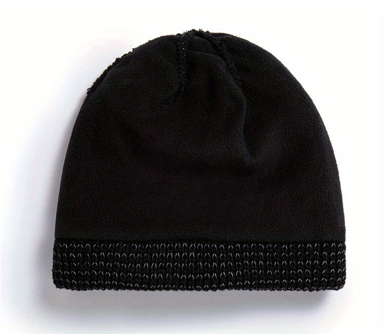 Bonnet Réfléchissant Hiver Unisexe Doublé Polaire Chaud Léger Confort Sécurité Idéal Neige by LSDLBoutique.ch