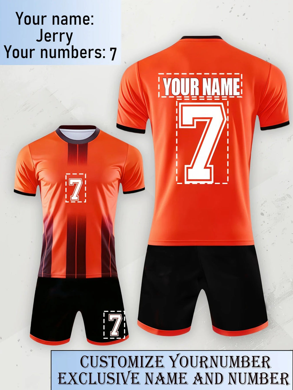 Maillot Football Séchage Rapide Numéros Noms