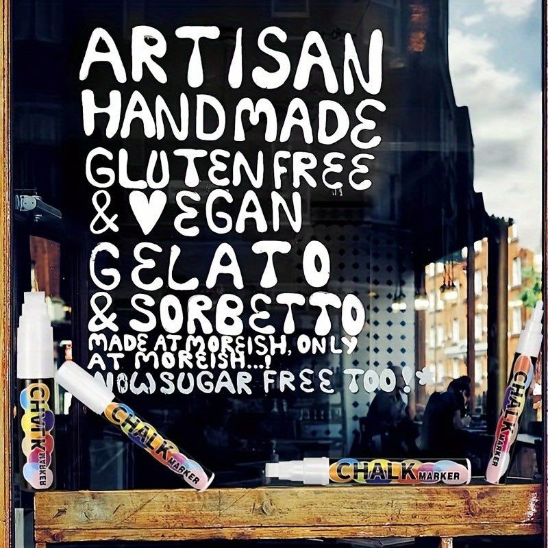 5 Marqueurs Blancs Effaçables – Déco Créative et Festive sur Vitres by LSDLBoutique.ch