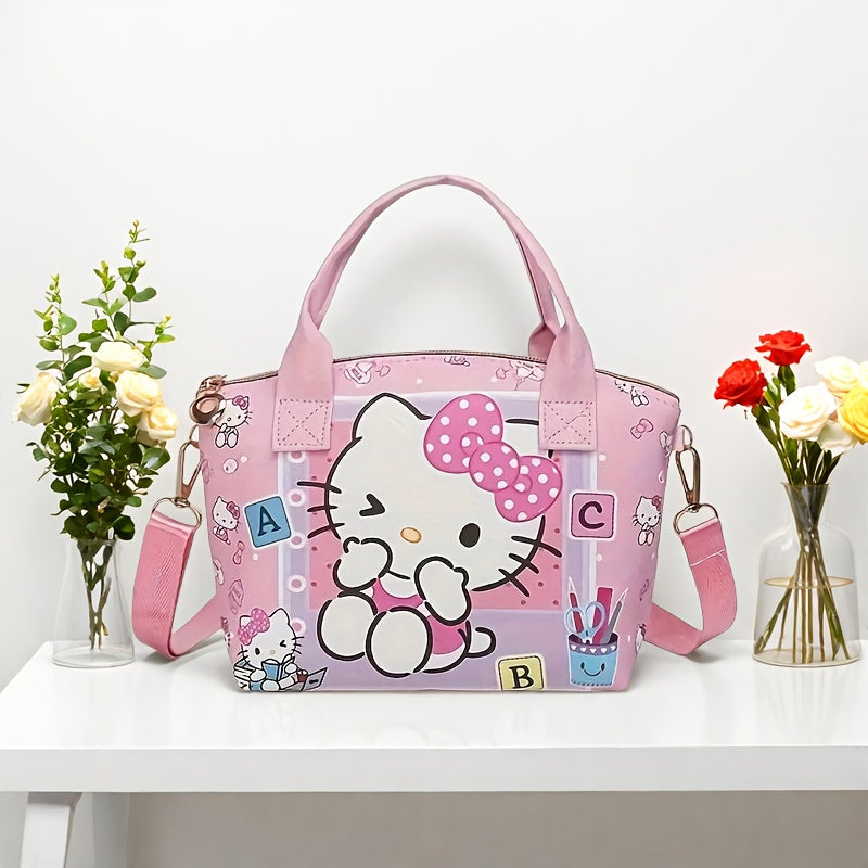 Sac Bandoulière Femme Sanrio Grand Format Avec Multiples Poches Zippées Léger Pour Sorties Quotidiennes Kawaii by LSDLBoutique.ch