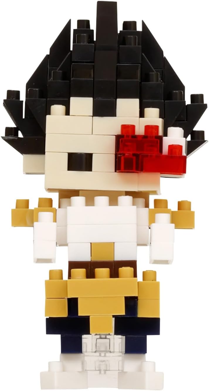 NANOBLOCKS Bandai - Nanoblock - Vegeta - Dragon Ball Z - Mini figurine en briques - Jeu de construction - Kit construction figurine manga Vegeta pixel - NBDB004