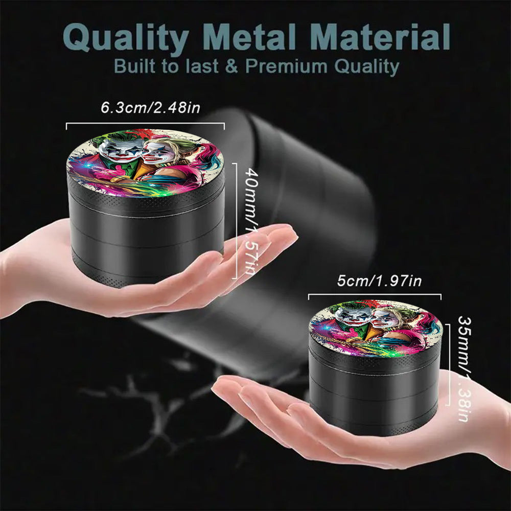 Grinder Joker 4 Couches Zinc Design Comics Métal by LSDLBoutique.ch