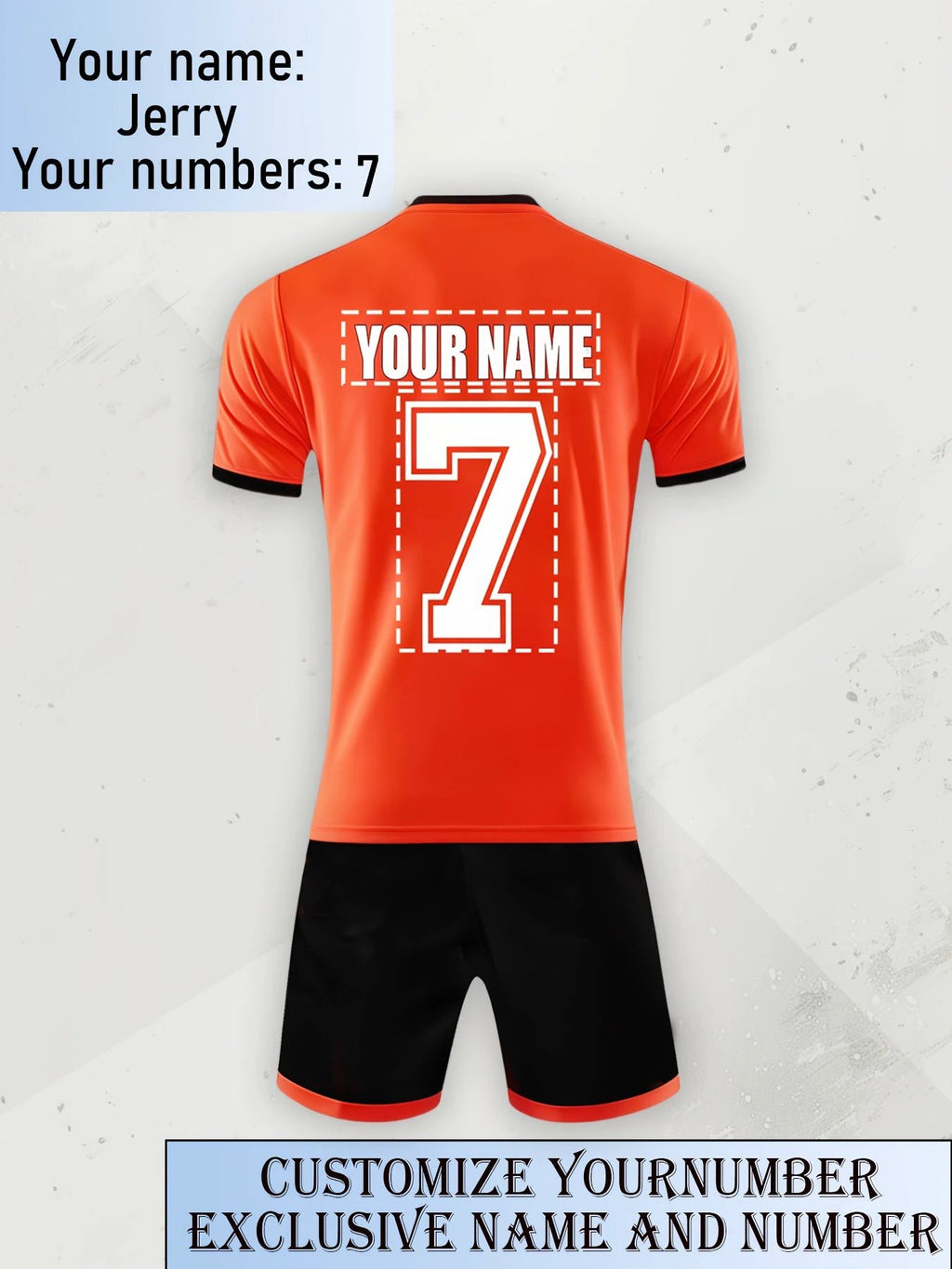 Maillot Football Séchage Rapide Numéros Noms