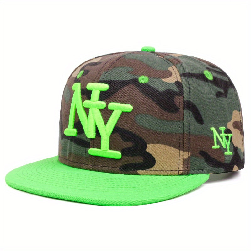 Casquette NY Brodée Unisexe Couleur Unie Mode Urbaine Tissu Respirant Polyester Confort Pratique by LSDLBoutique.ch