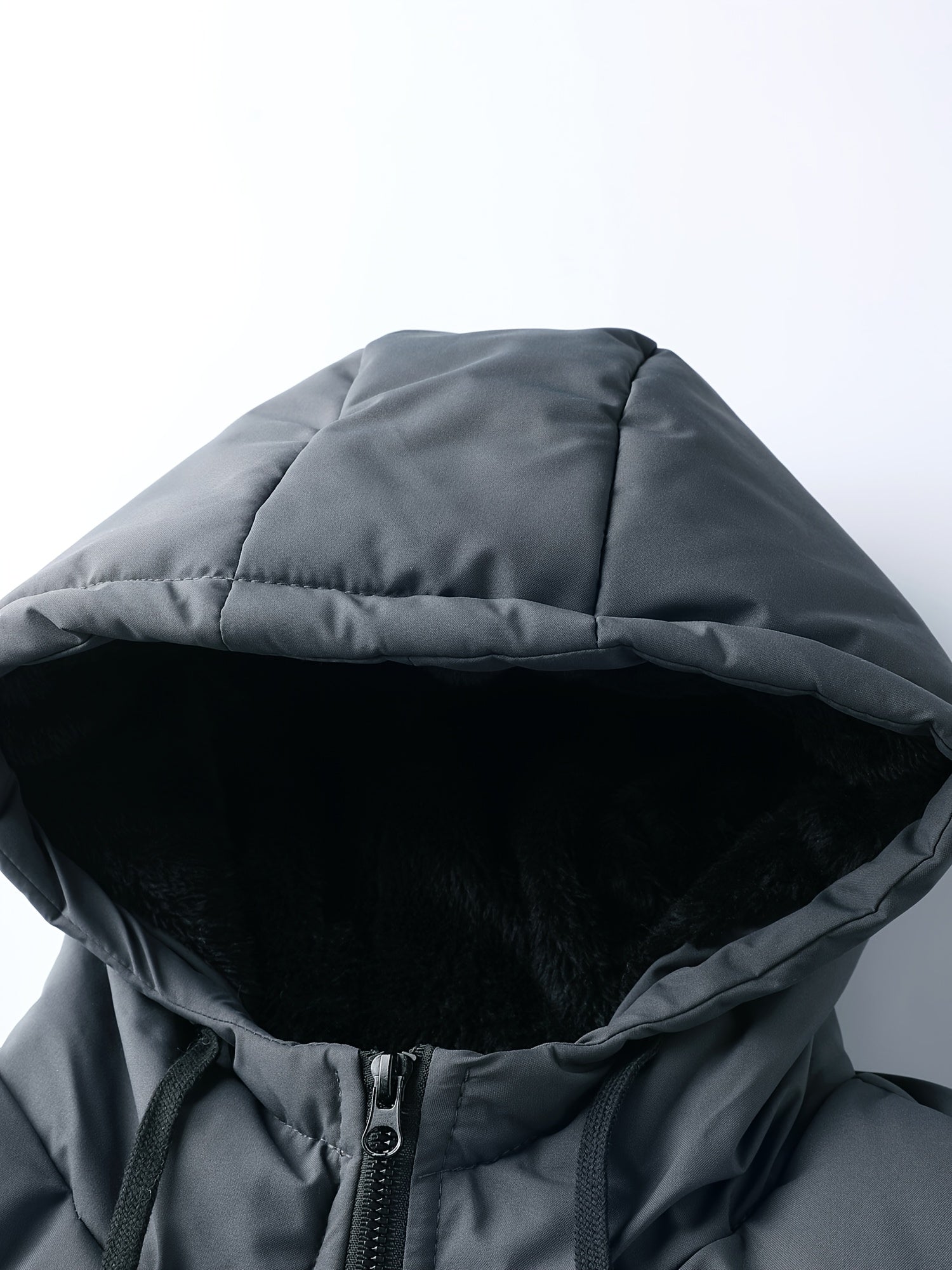 Veste Hiver En Peluche Douce Avec Capuche Et Fermeture Éclair Pour Isolation Thermique Maximale Confortable by LSDLBoutique.ch