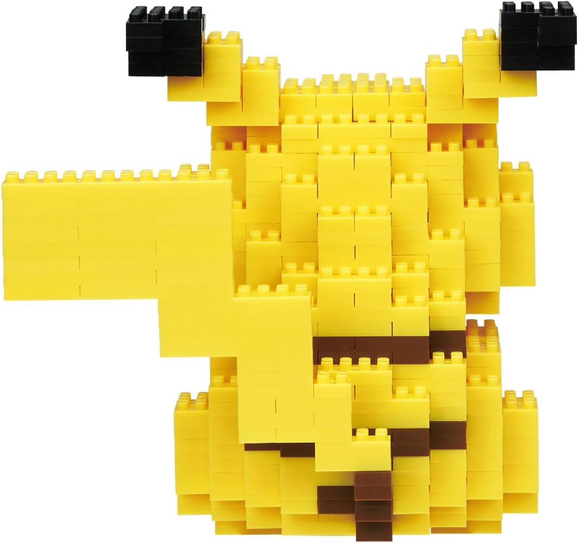 nanoblock - Pikachu Deluxe - Figurine Pokémon - Jeu de Construction - Activité 12 Ans et + - 560 Pièces - Taille Deluxe