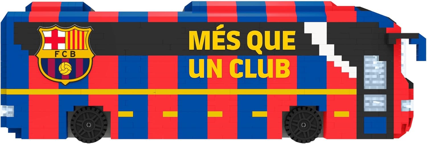 FOCO Jouet de construction de football Barcelona CF BRXLZ Bus de l’équipe sous licence officielle