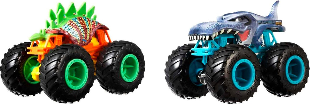 Hot Wheels Véhicules Monster Truck Duos De Démolition FYJ64 - Modèle aléatoire