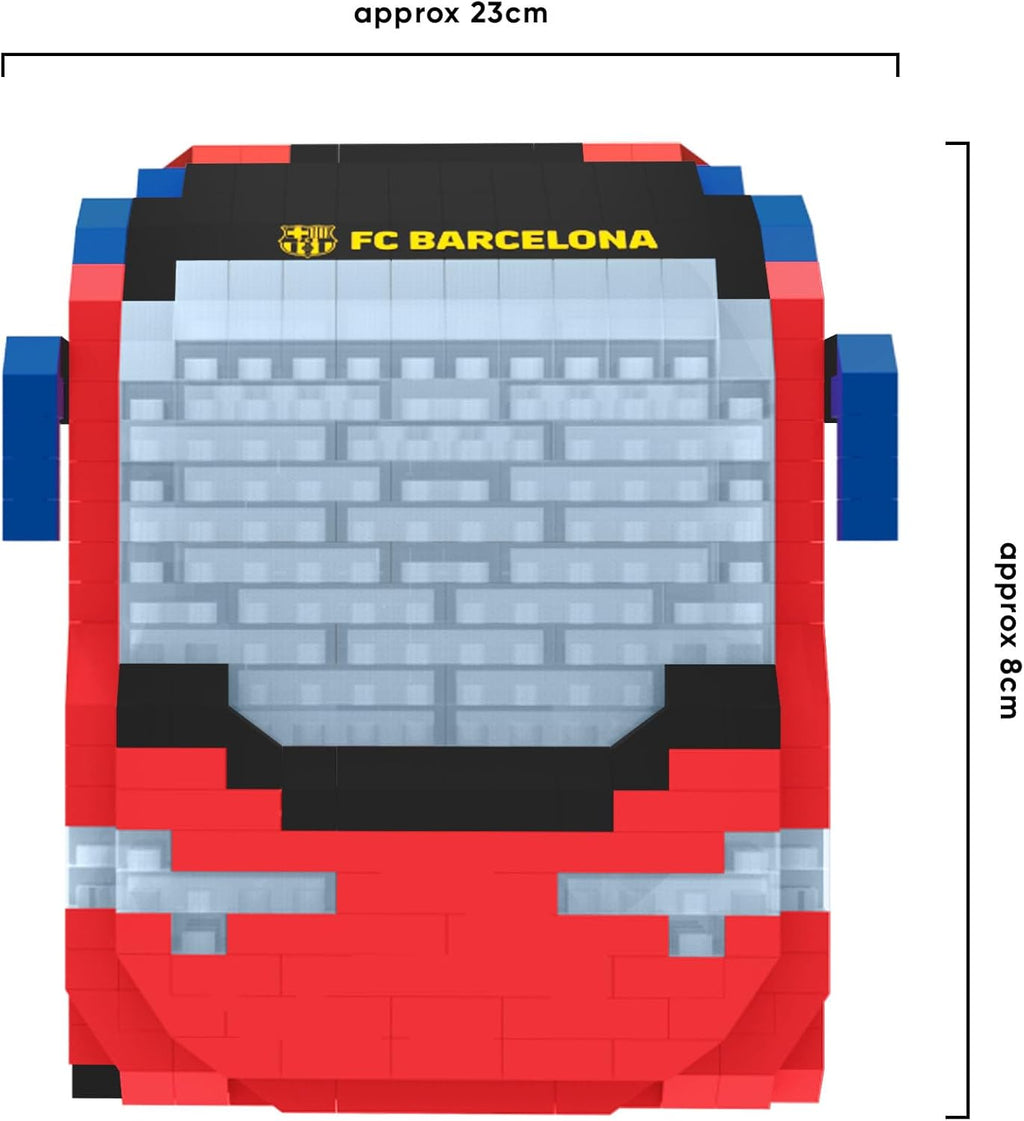 FOCO Jouet de construction de football Barcelona CF BRXLZ Bus de l’équipe sous licence officielle