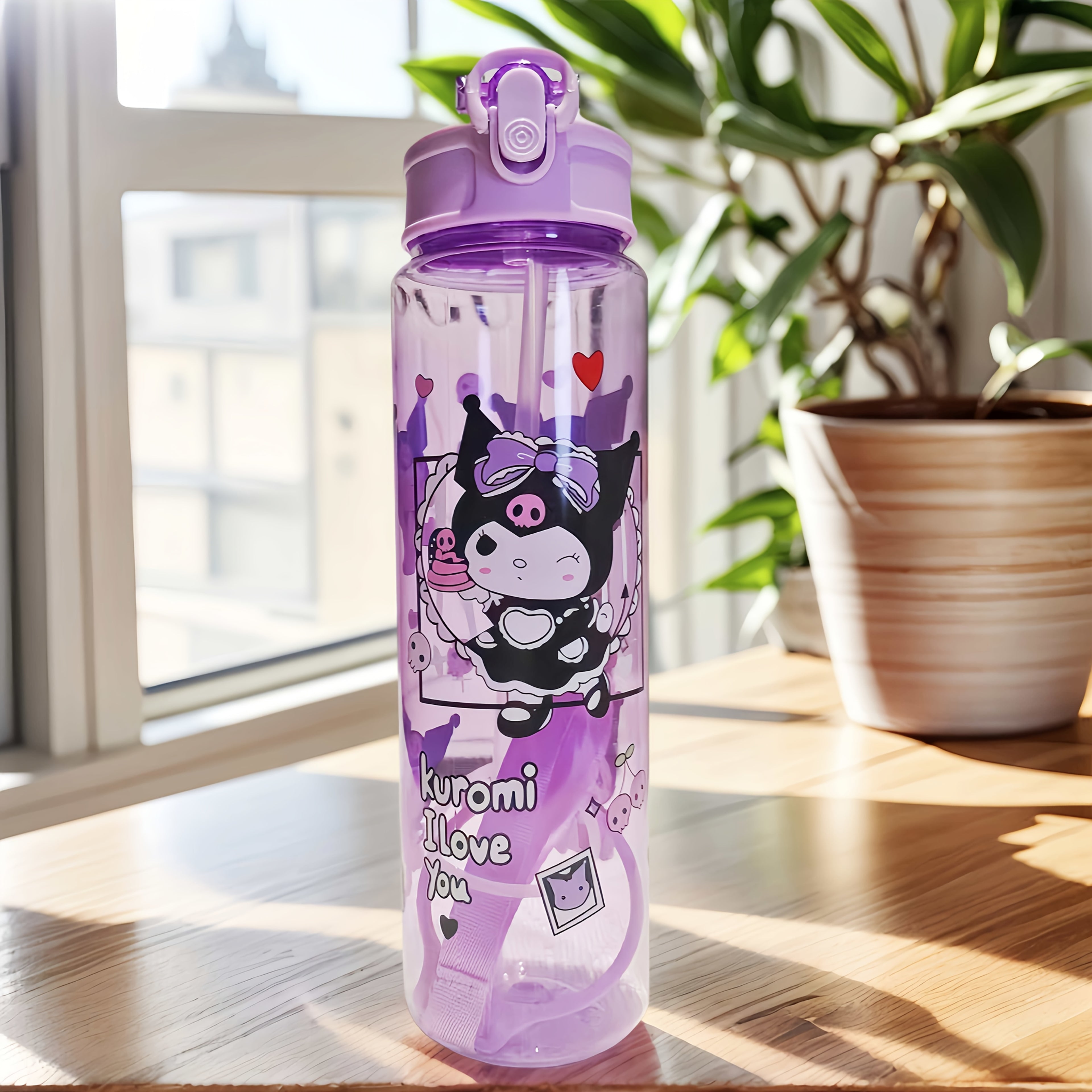 Gourde Sanrio 800 Ml Étanche Avec Couvercle Pop Up Plastique Durable Léger Pour Sport by LSDLBoutique.ch