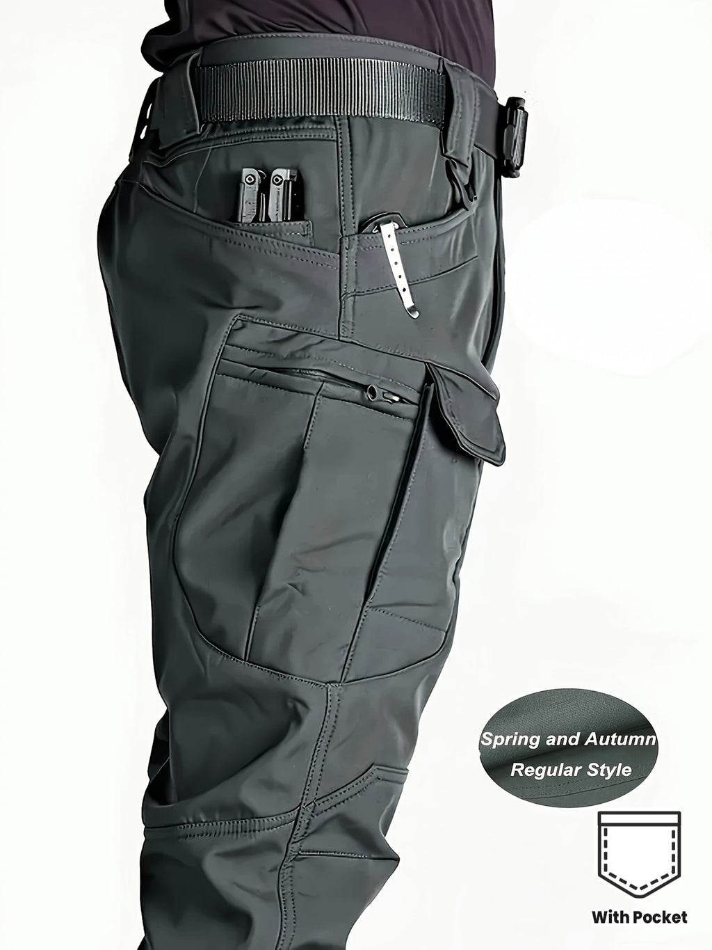 WorkFlex – Pantalon de Travail Homme Multi-Poches, Tissu Respirant & Taille Ajustable by LSDLBoutique.ch