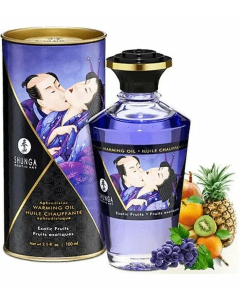 Shunga Huile Massage Chauffante Coco Exotique Parfum Coco