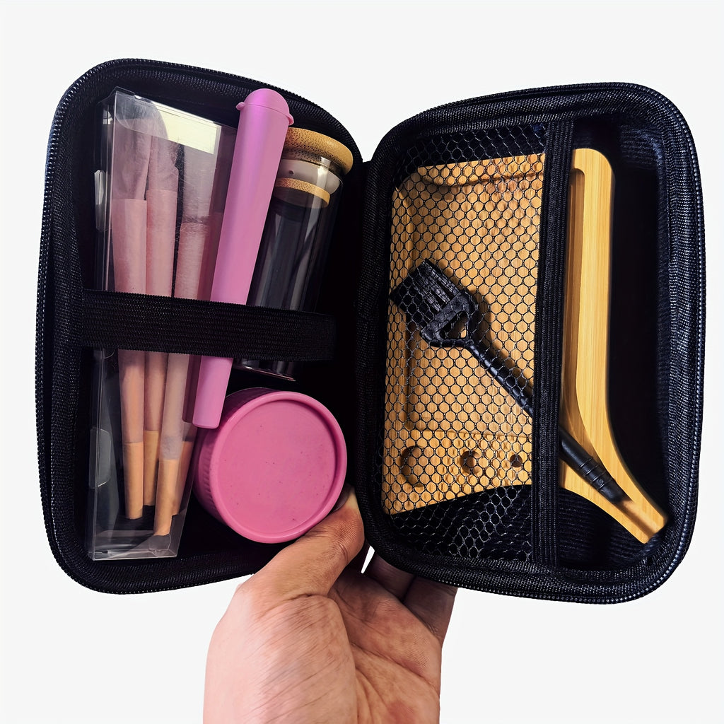 Set Fumeur 7pcs : Plateau, Pipe, Grinder, Sachet Anti-Odeur, Feuilles by LSDLBoutique.ch