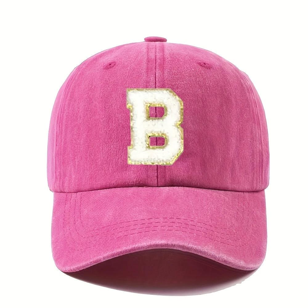 Casquette Vintage Alphabet A Z Rose Dorée Style Y2K Signée LSDLBoutique Pour Chaque Lettre by LSDLBoutique.ch