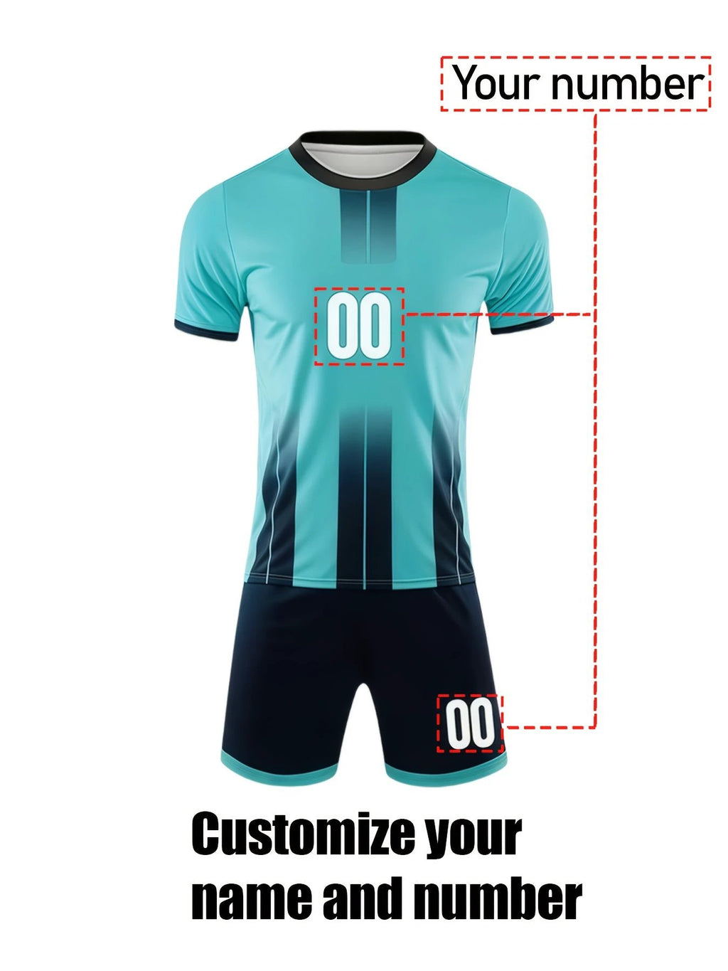 Maillot Football Séchage Rapide Numéros Noms