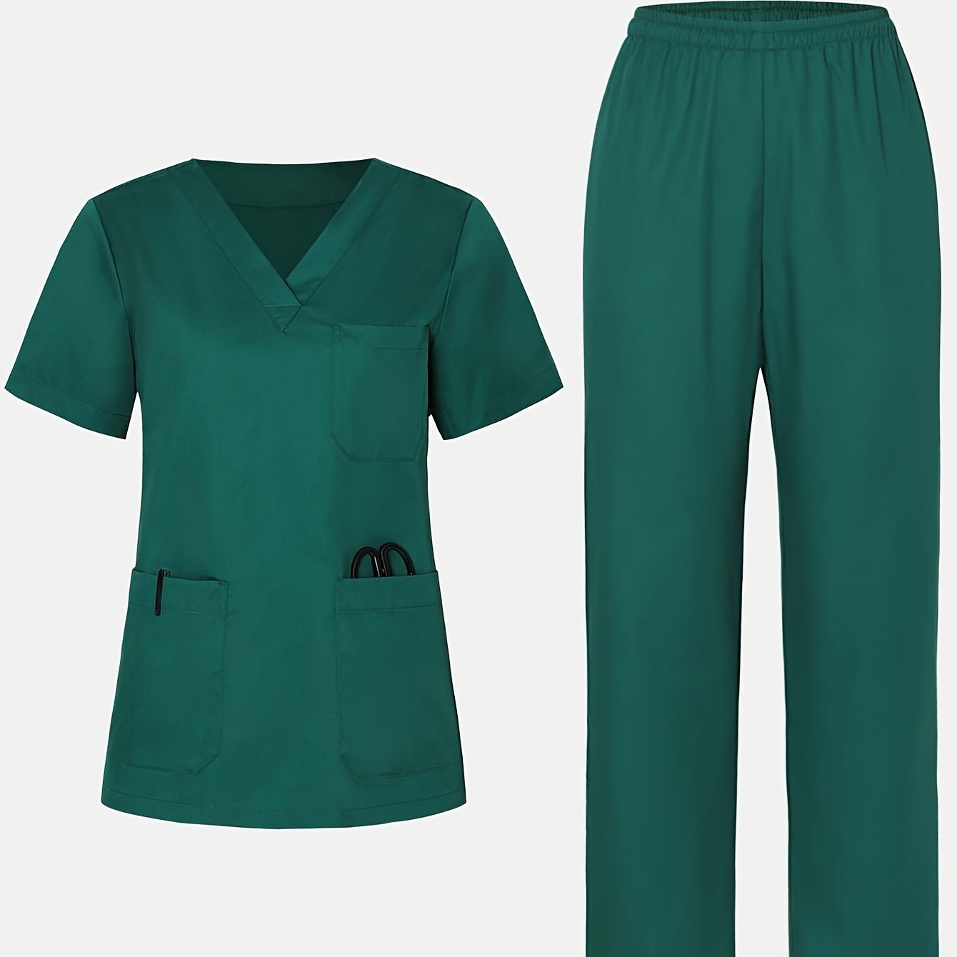 MedStyle – Ensemble Uniforme Col V Femme, Chemise et Pantalon by LSDLBoutique.ch