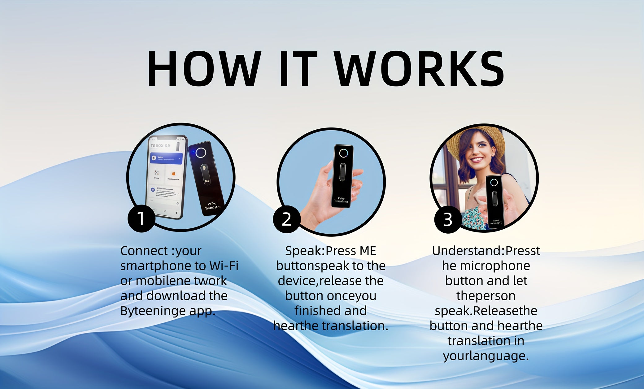 Langogo Portable Language Translator Device – Traducteur Instantané 2-Voies, 136 Langues by LSDLBoutique.ch