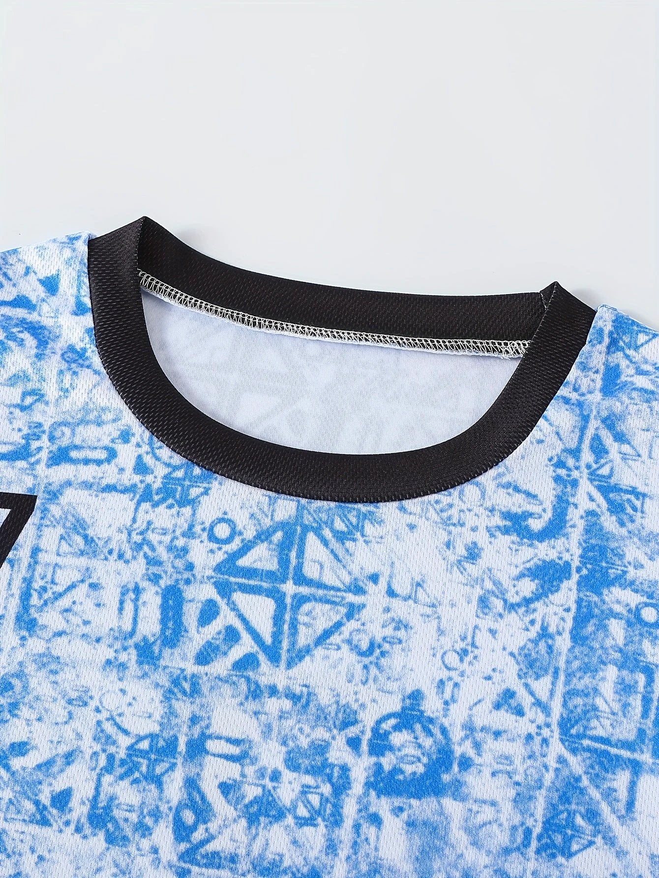 Maillot Football Shorts Personnalisable Enfant Bleu Léger