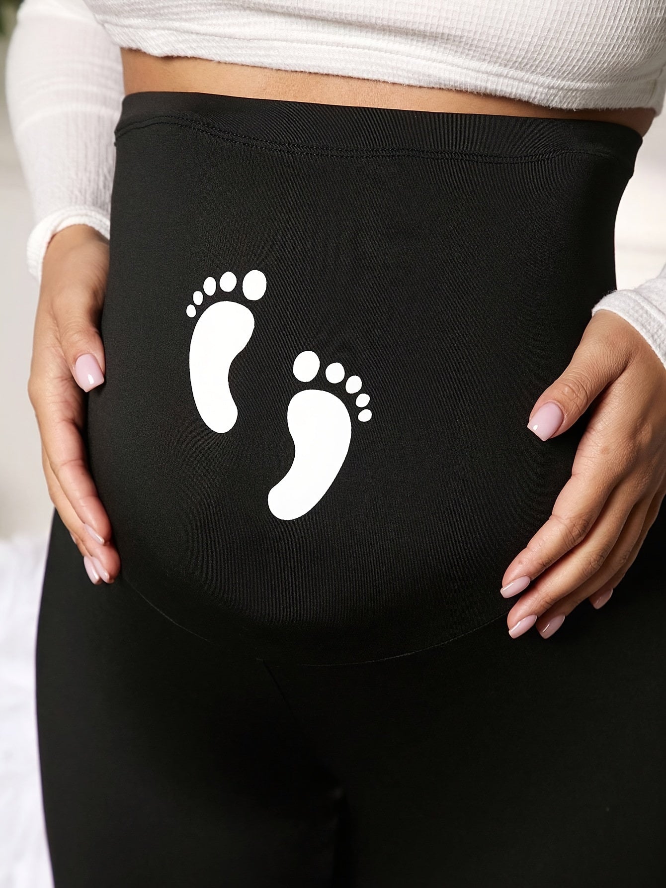 Legging Grossesse Taille Haute Ajustable Longue Coupe Slim Confortable Pour Maman Moderne by LSDLBoutique.ch