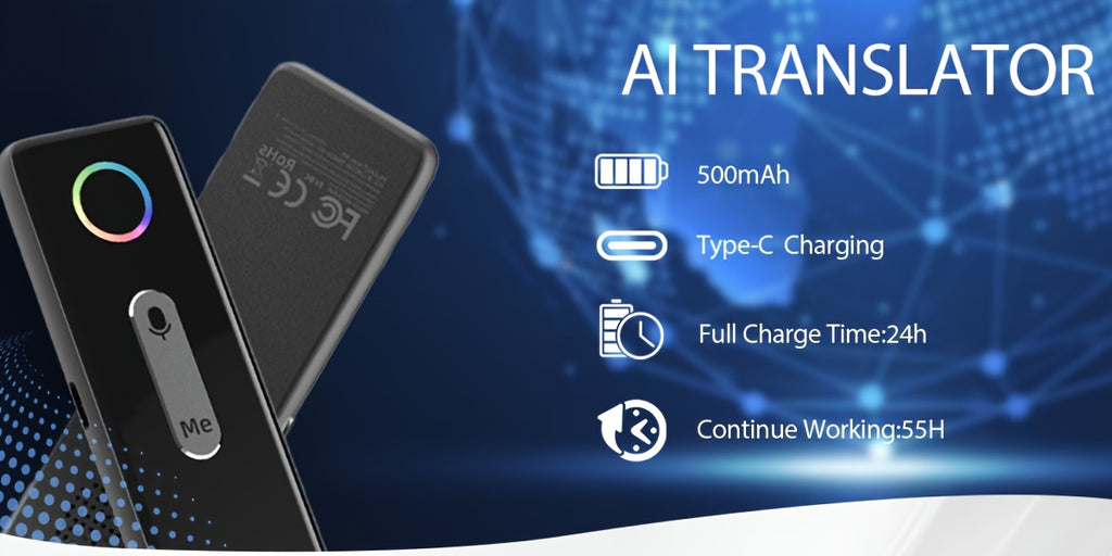 Langogo Portable Language Translator Device – Traducteur Instantané 2-Voies, 136 Langues by LSDLBoutique.ch