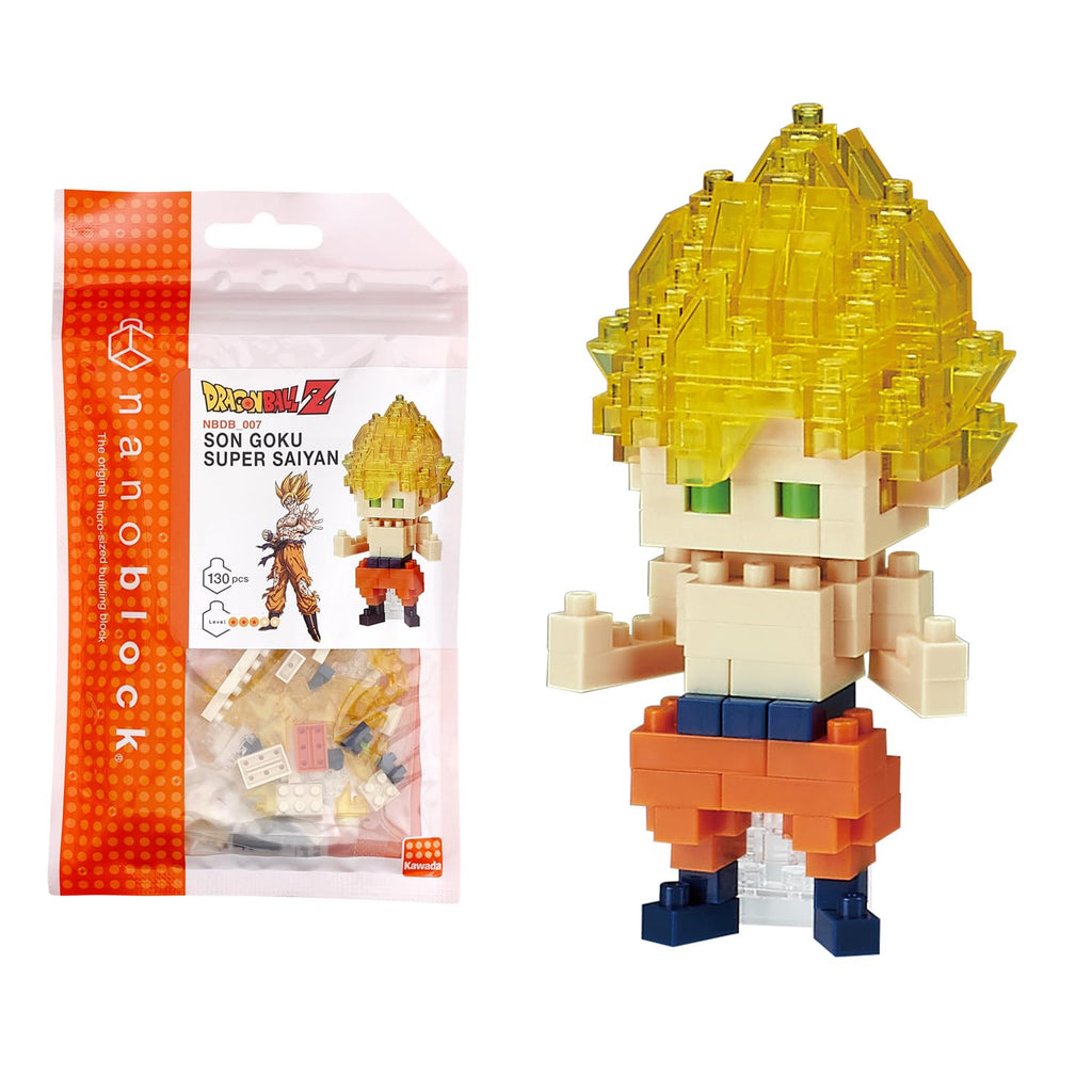NANOBLOCKS Bandai - Nanoblock - Vegeta - Dragon Ball Z - Mini figurine en briques - Jeu de construction - Kit construction figurine manga Vegeta pixel - NBDB004