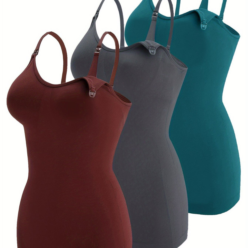 Lot De 3 Tops Grossesse Allaitement Bretelles Confort Et Coupe Ample Pour Maternité by LSDLBoutique.ch