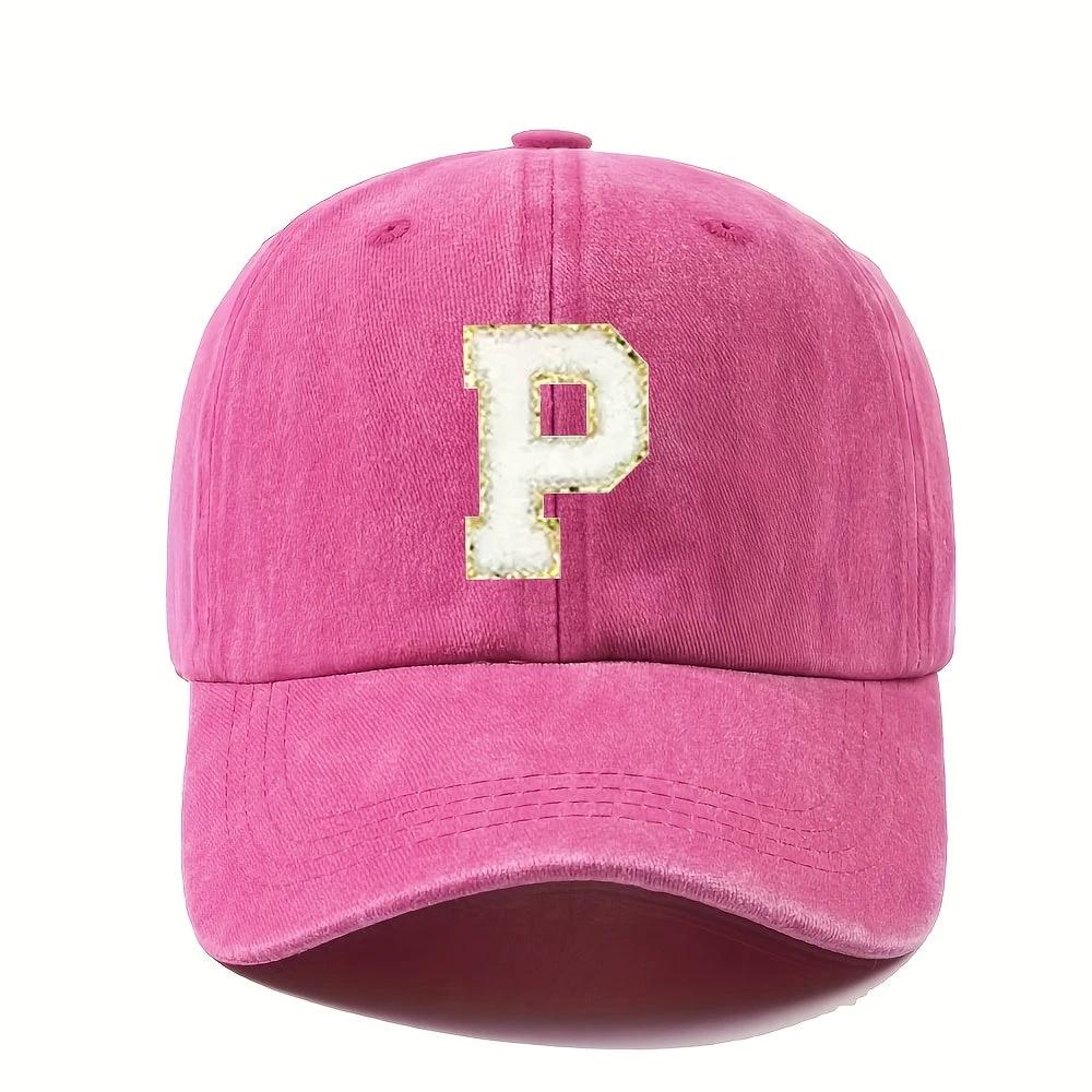 Casquette Vintage Alphabet A Z Rose Dorée Style Y2K Signée LSDLBoutique Pour Chaque Lettre by LSDLBoutique.ch