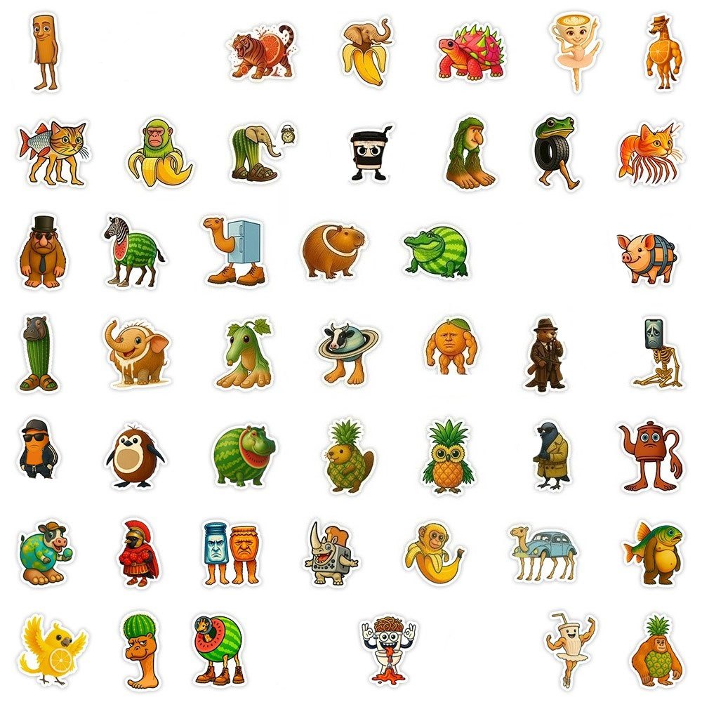 50 Stickers Italian Brainrot – Humour & Phrases Cultes by LSDLBoutique.ch