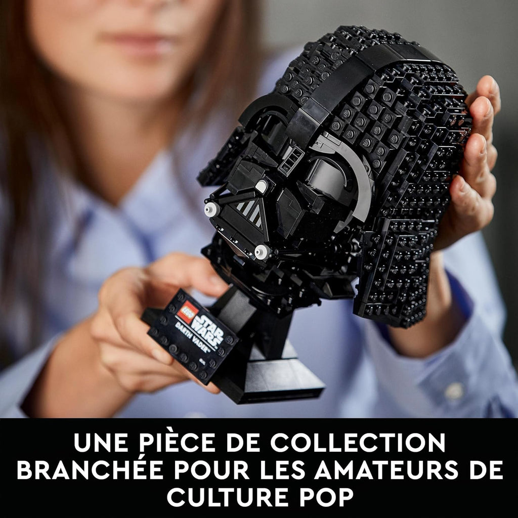 LEGO Star Wars Le Casque de Dark Vador - Kit de Construction - Maquette Adulte de Collection Inspiré du Film - Objet de Décoration et Loisirs Créatifs - Idée Cadeau pour Adultes Hommes et Femmes 75304