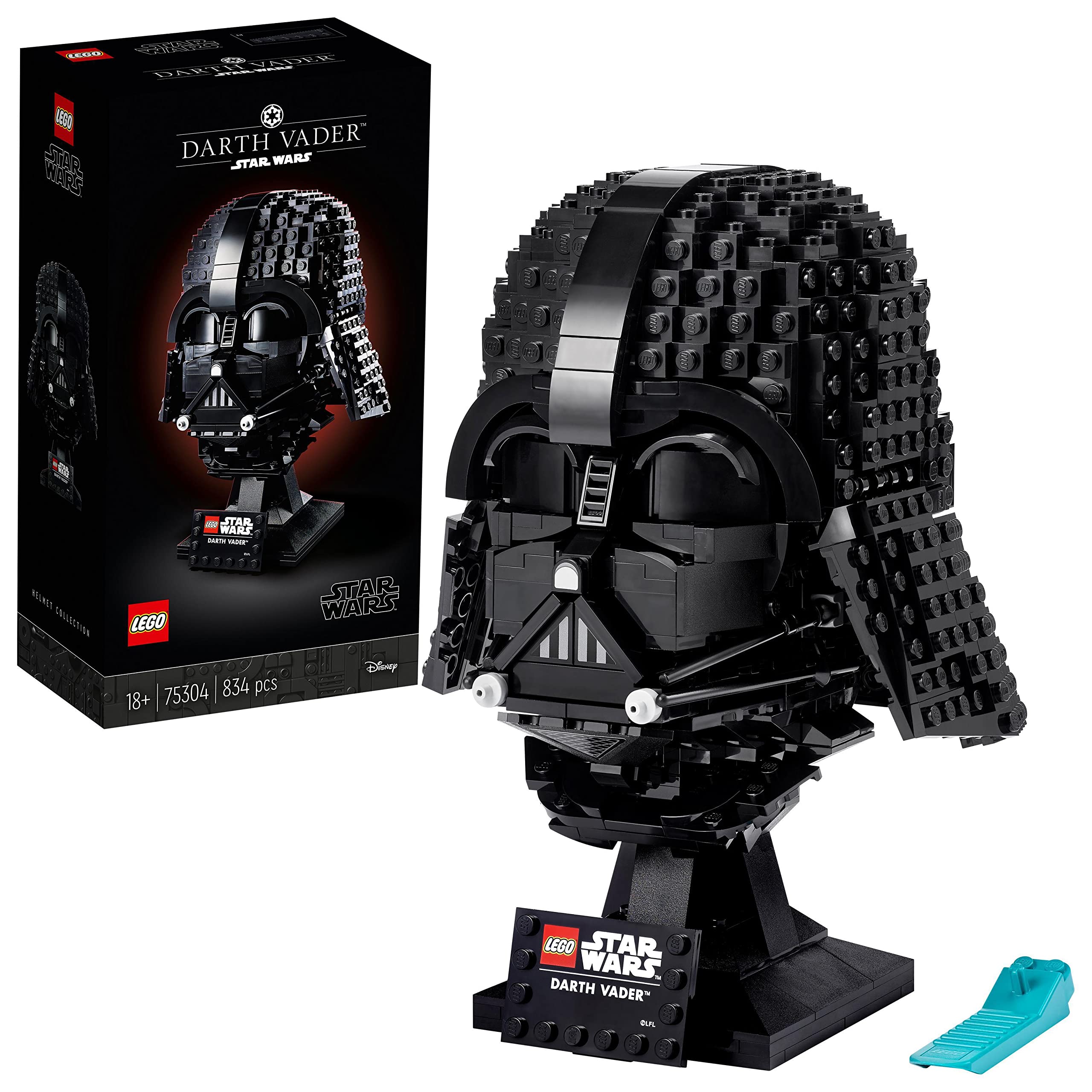 LEGO Star Wars Le Casque de Dark Vador - Kit de Construction - Maquette Adulte de Collection Inspiré du Film - Objet de Décoration et Loisirs Créatifs - Idée Cadeau pour Adultes Hommes et Femmes 75304